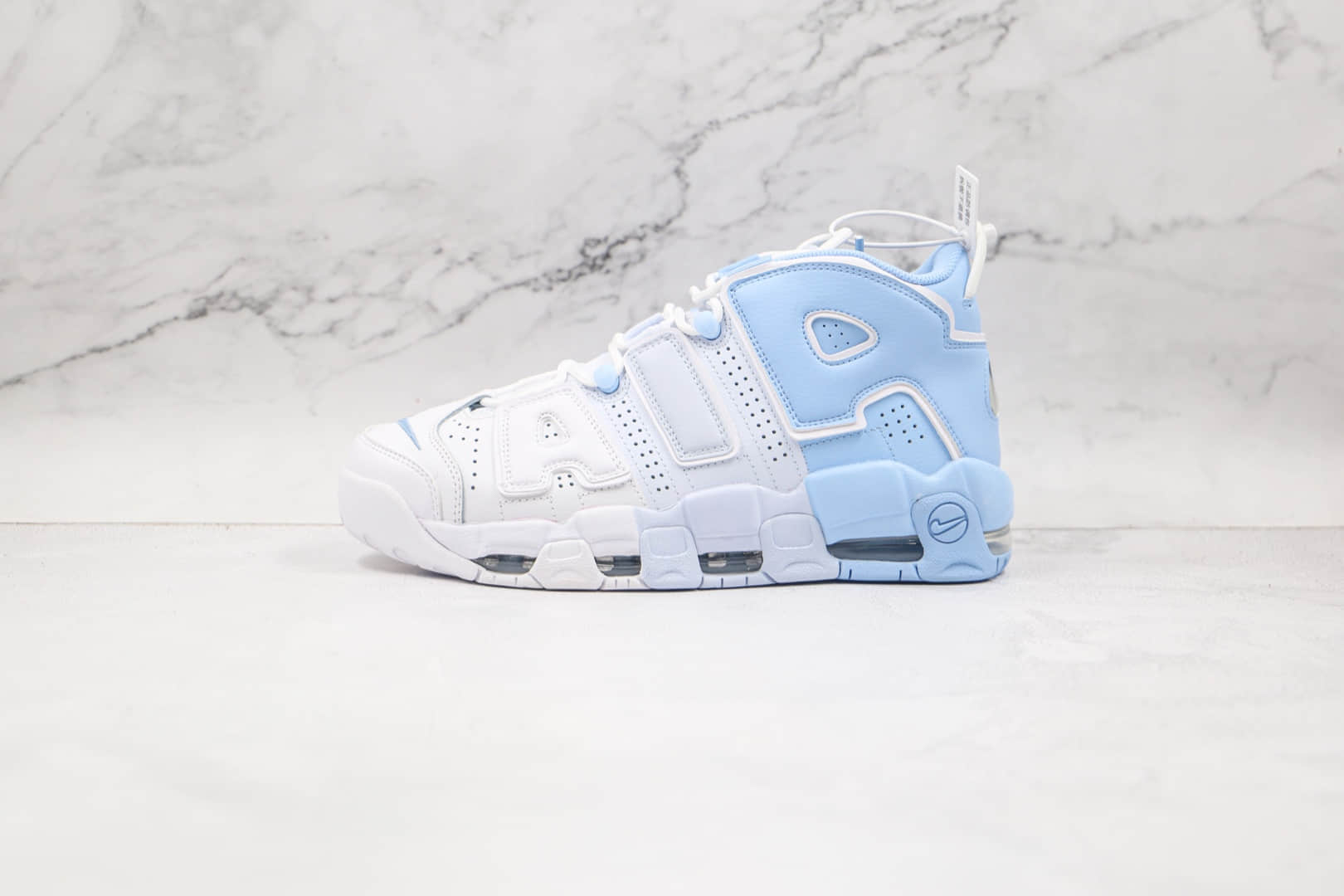 耐克Nike Air More Uptempo Sky Blue纯原版本皮蓬白蓝渐变篮球鞋原档案数据开发 (ID:65589) - 图片1