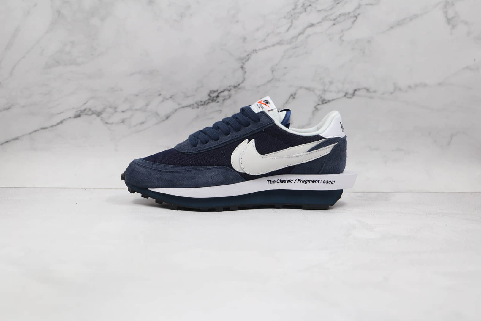 耐克NIKE LDV Waffle x SACAI联名款纯原版本华夫二代深蓝色双钩解构鞋原盒原标 (ID:65745) - 图片1