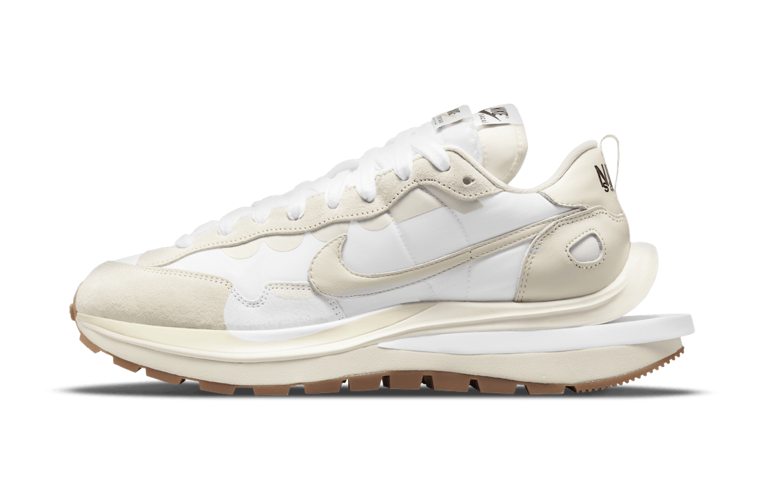 全新 sacai x Nike VaporWaffle“Sail”官图曝光!简约百搭! 货号:DD1875-100