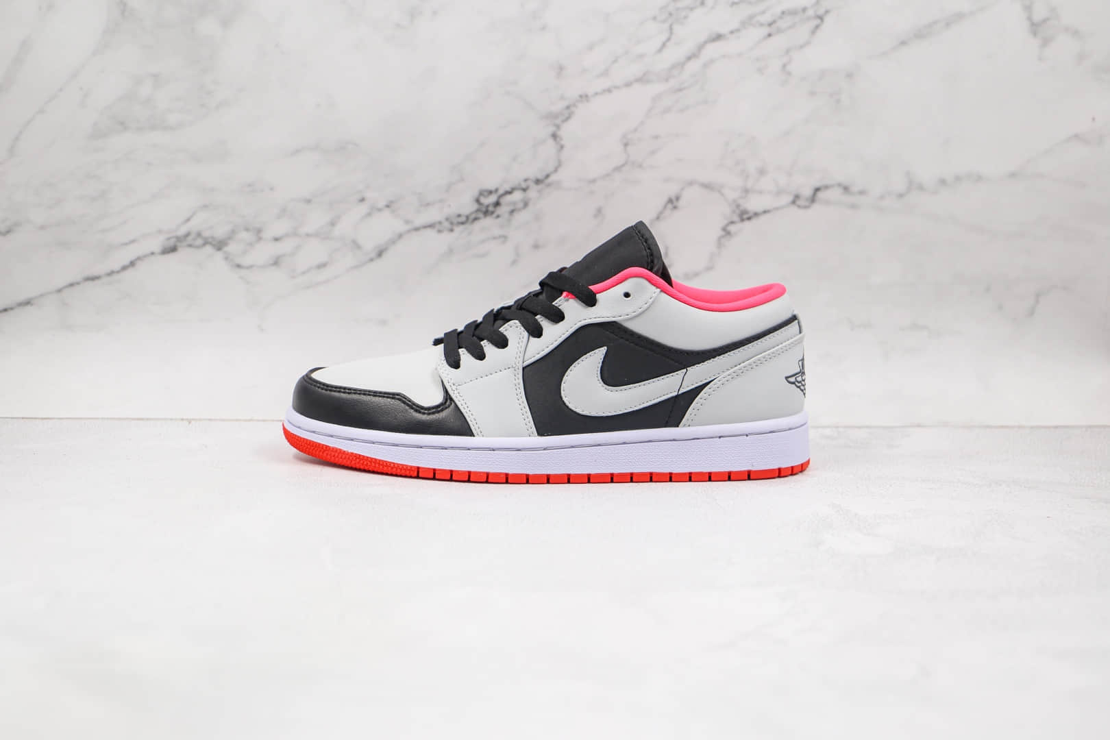 乔丹Air Jordan 1 Low纯原版本低帮AJ1篮球鞋黑灰红色原档案数据开发 (ID:65894) - 图片1