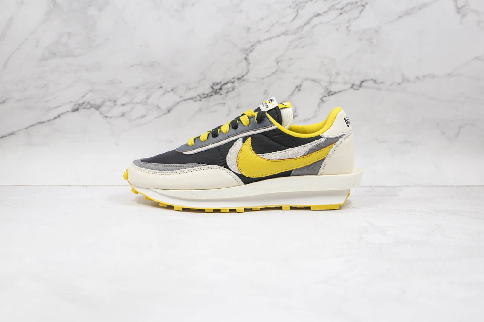 耐克Nike LDWaffle x sacai x UNDERCOVER三方联名款纯原版本华夫2.0双钩白黑黄色解构鞋原档案数据开发 (ID:65943) - 图片1