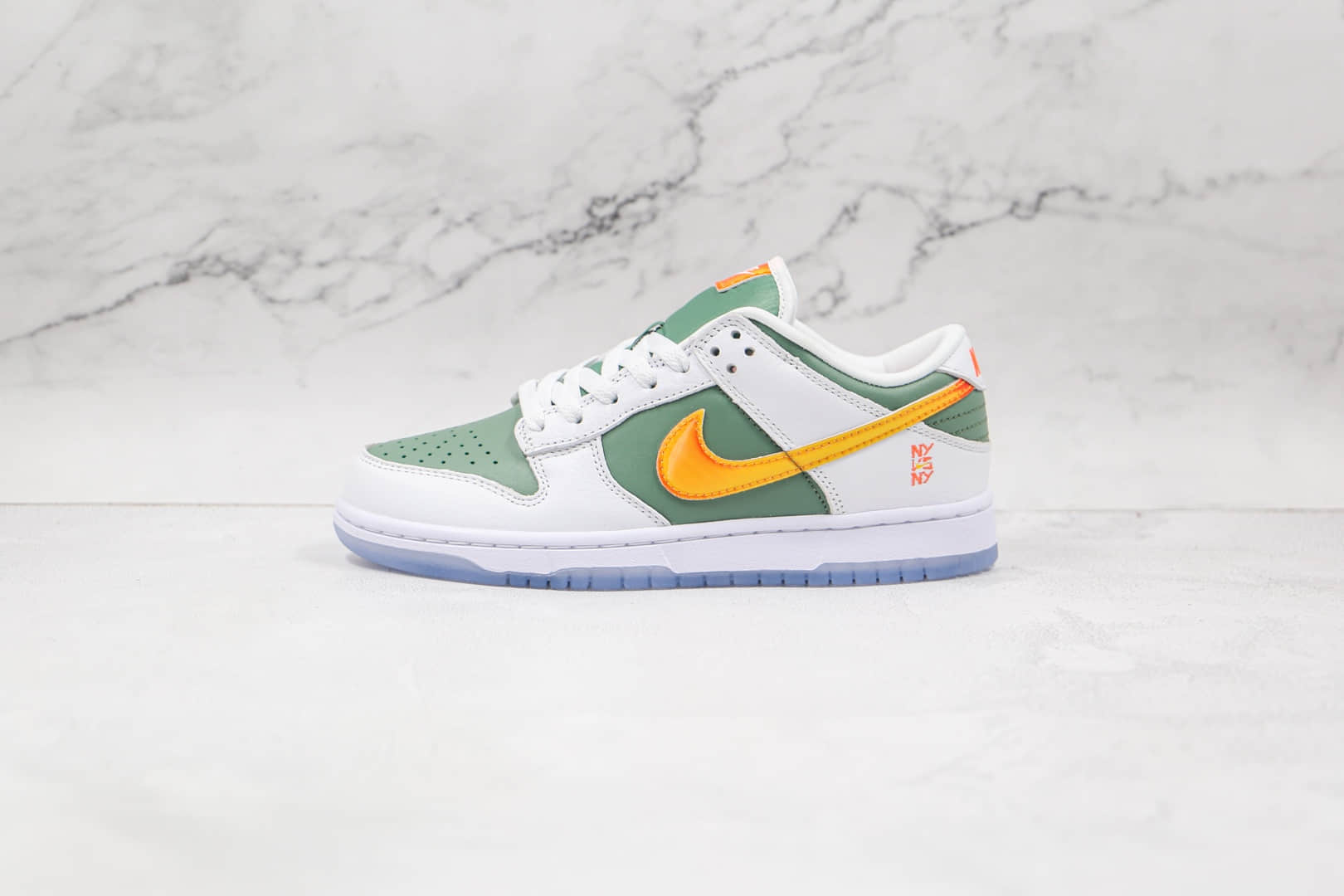 耐克Nike Dunk Low’NY vs. NY纯原版本低帮DUNK白绿黄色纽约对纽约配色板鞋原盒原标 (ID:66140) - 图片1