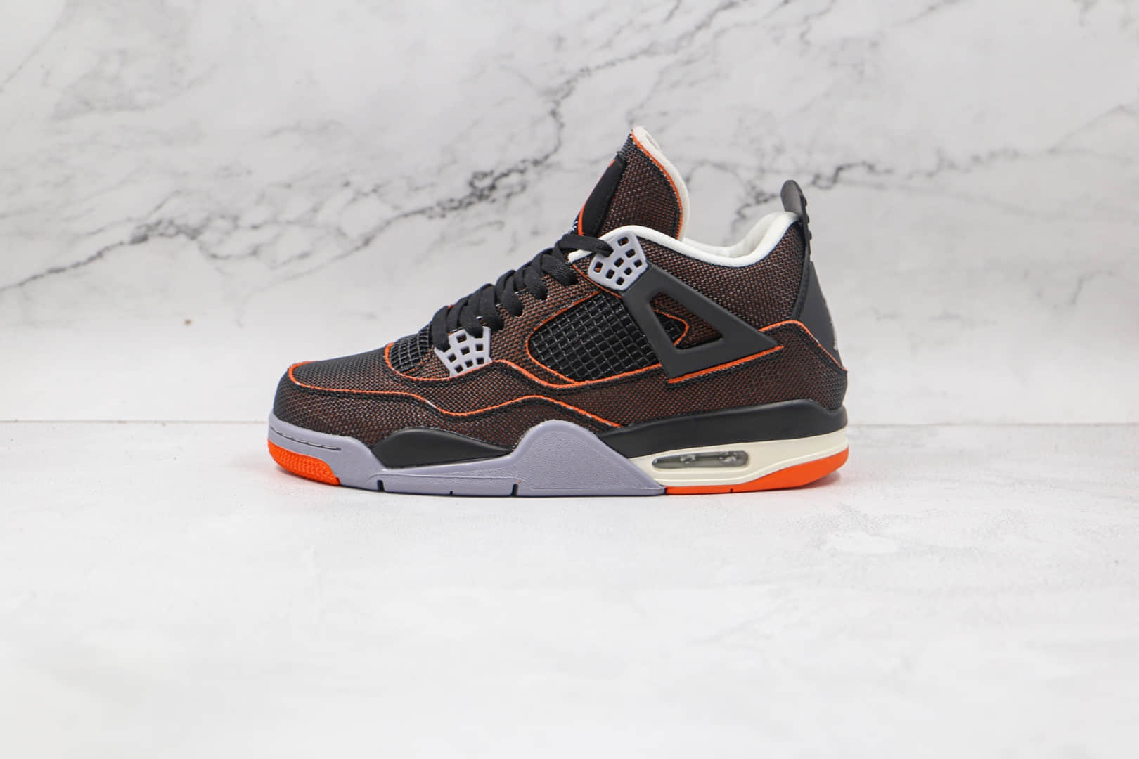 乔丹Air Jordan 4 WMNS Starfish纯原版本黄铜AJ4黑橙海星橙金属橙织布篮球鞋原楦头纸板打造 (ID:66148) - 图片1