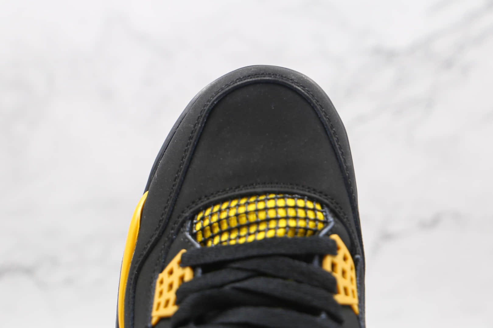 乔丹Air Jordan 4 Thunder纯原版本黑黄色AJ4篮球鞋原档案数据开发 货号:308497-008