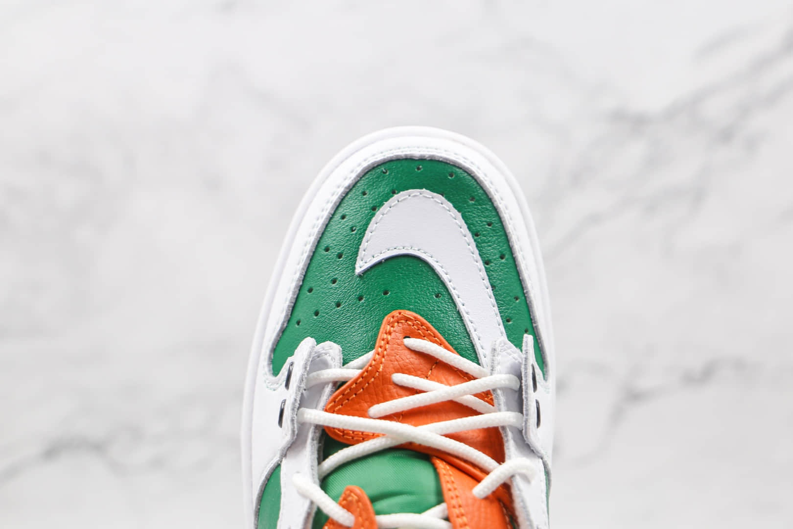 耐克Nike SB Dunk Low Custom Turdunken x Ziv Lee联名款纯原版本低帮SB DUNK断钩白绿色板鞋原盒原标 货号:304292-040