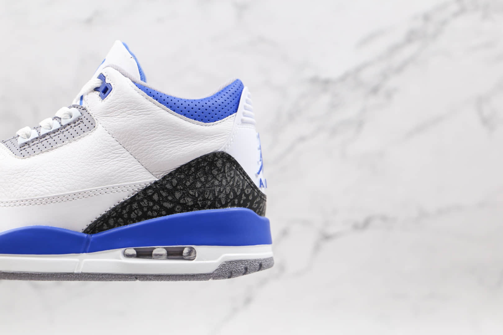 乔丹Air Jordan 3 Cool Grey纯原版本白蓝色AJ3篮球鞋原鞋开模一比一打造 货号:CT8532-145