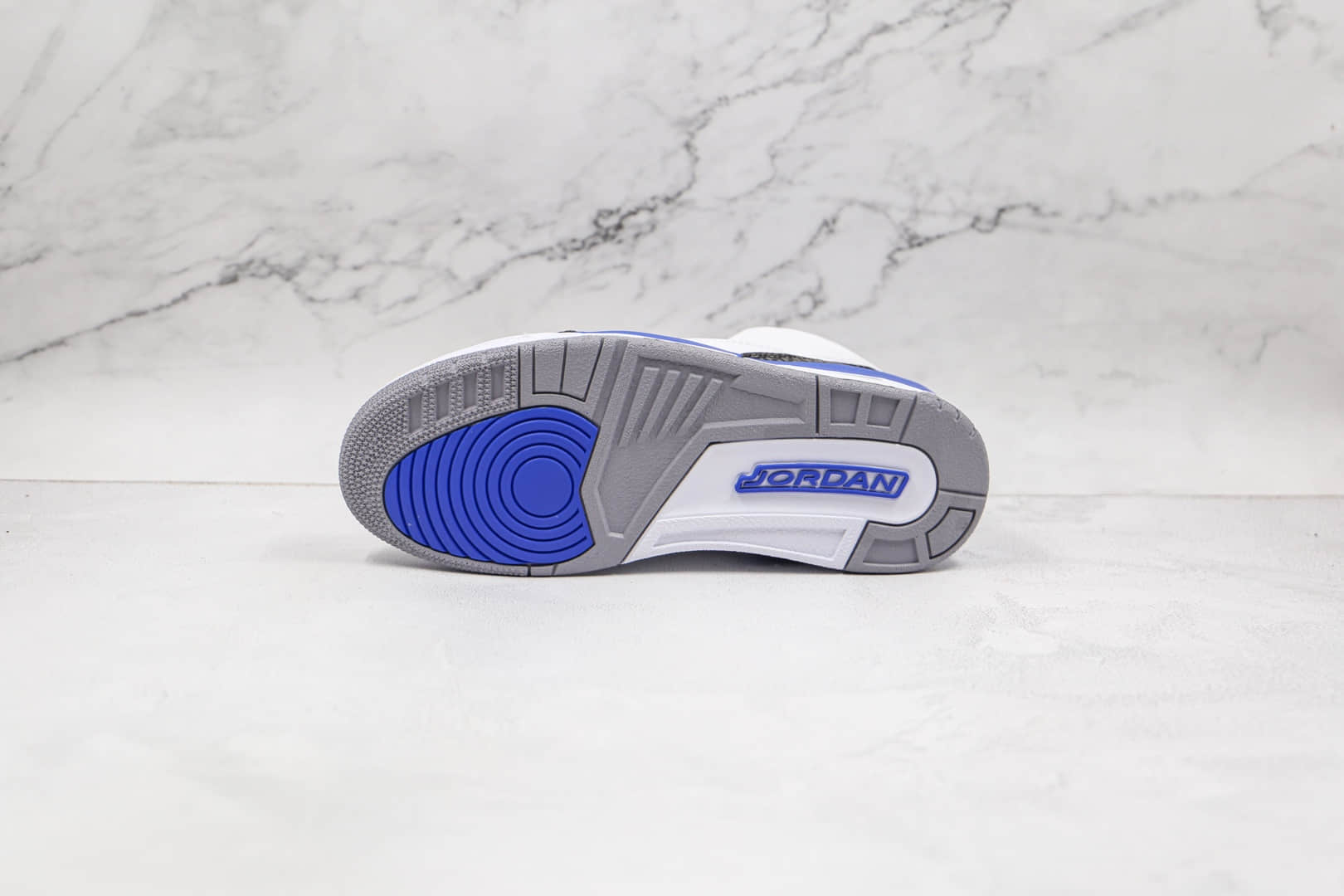 乔丹Air Jordan 3 Cool Grey纯原版本白蓝色AJ3篮球鞋原鞋开模一比一打造 货号:CT8532-145