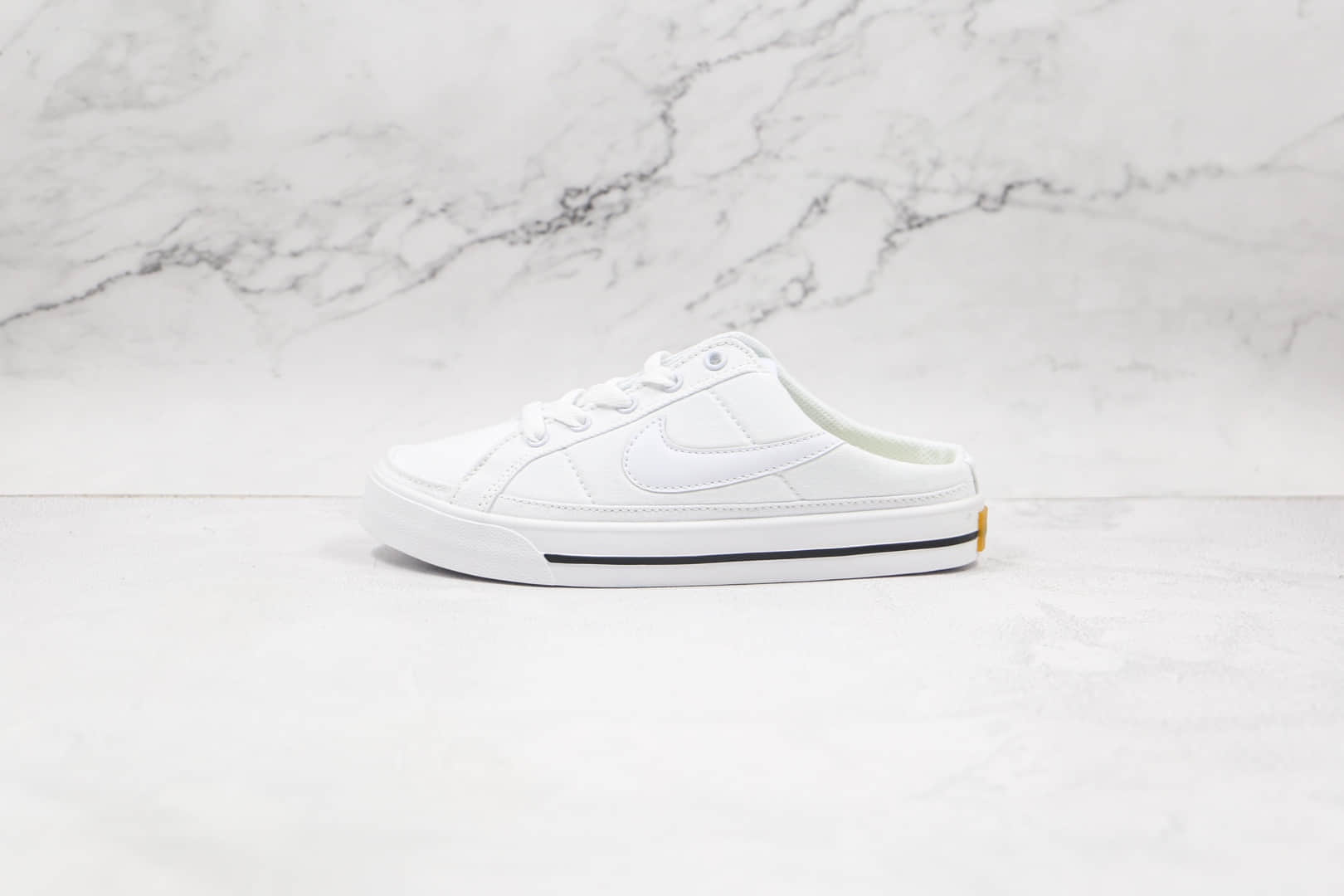 耐克Nike Court Legacy公司级版本半拖帆布板鞋白色 货号:DB3970-100