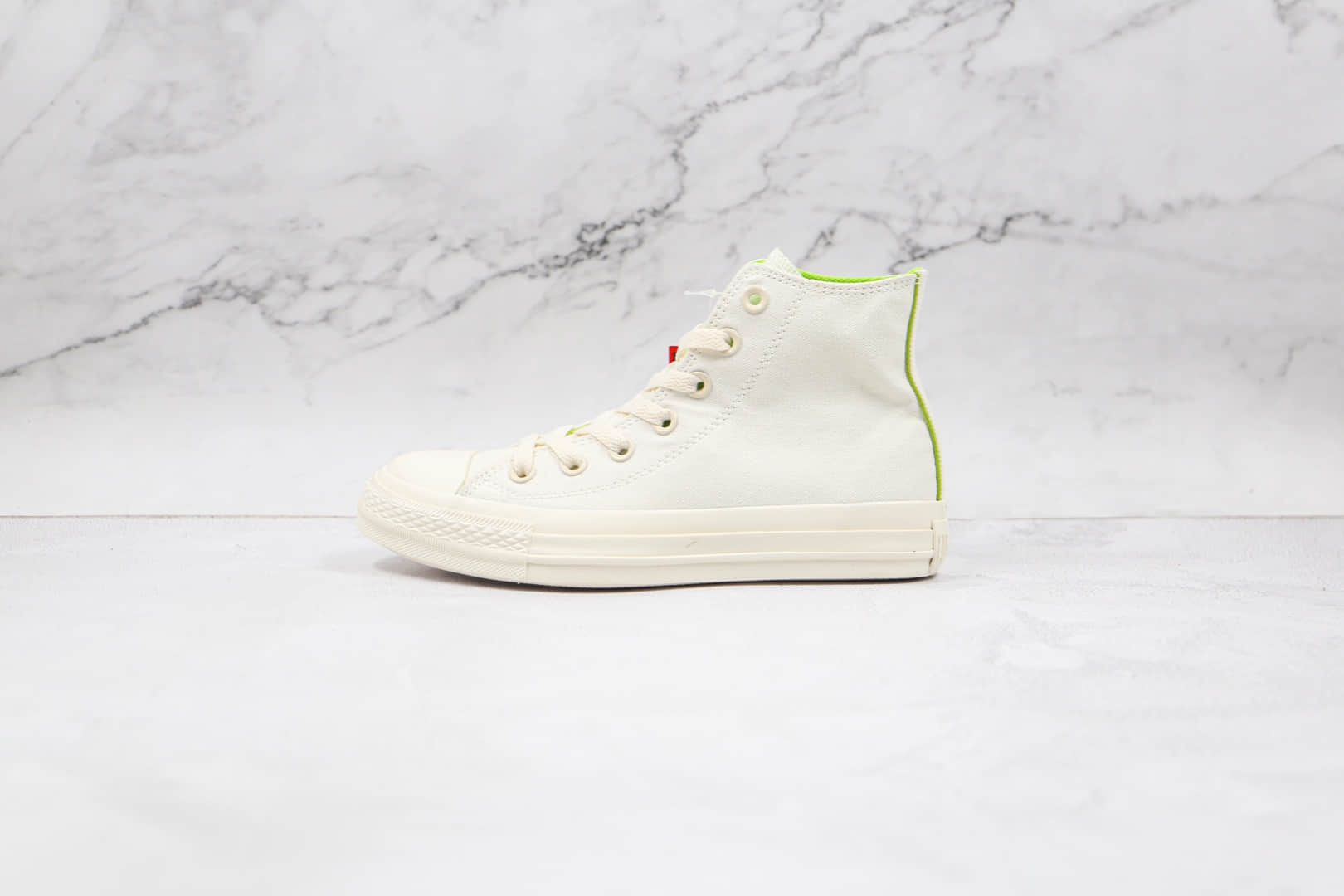 匡威Converse All star cosmoinwhite公司级版本日系限定高帮板鞋白绿色原厂硫化工艺 (ID:66466) - 图片1