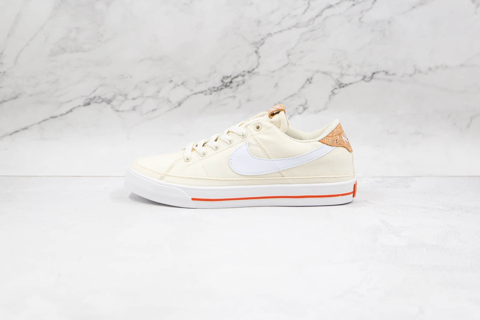 耐克Nike Court Legacy纯原版本帆布鞋米白复古板鞋原盒原标 (ID:66564) - 图片1