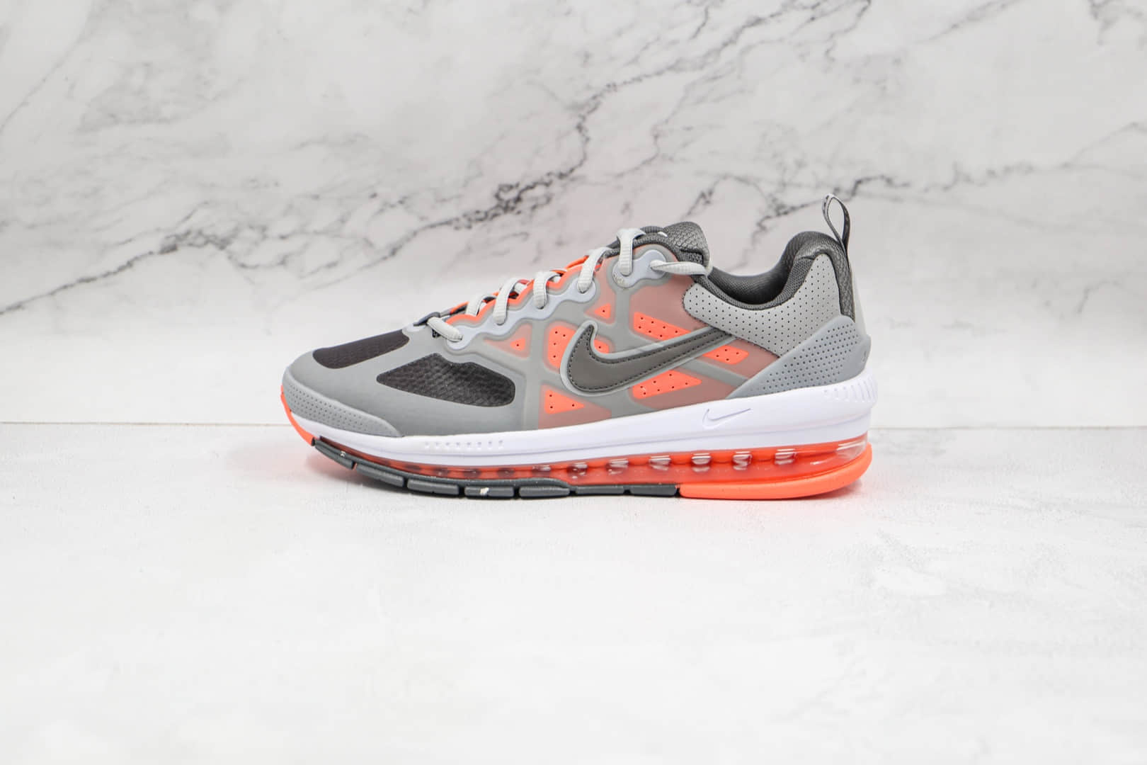 耐克Nike Air Max Genome纯原版本灰红色Genome气垫鞋原档案数据开发 (ID:66663) - 图片1