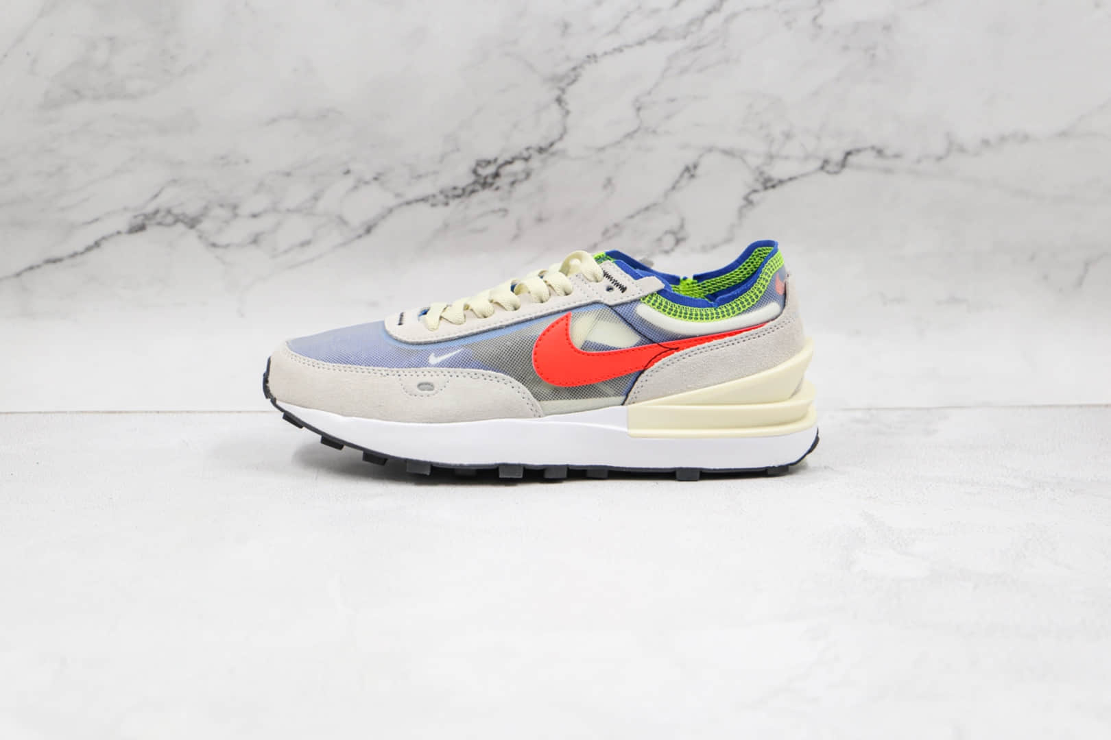 耐克Nike Waffle One纯原版本华夫镂空灰粉色解构鞋原鞋开模一比一打造 (ID:66671) - 图片1