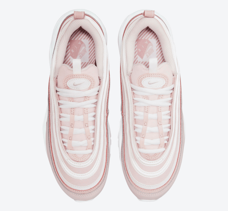 粉白少女心!复古跑鞋Nike Air Max 97新配色即将登场! 货号:DJ3874-600