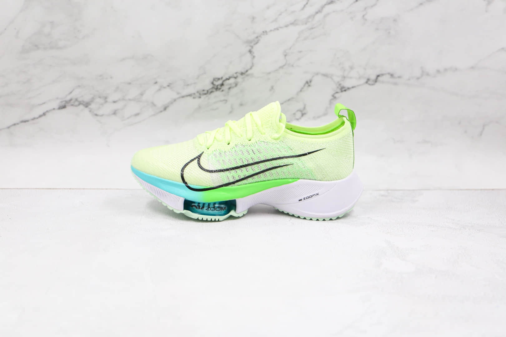 耐克Nike Air Zoom Alphafly NEXT%纯原版本马拉松网面绿色next%慢跑鞋原楦头纸板打造 (ID:66735) - 图片1