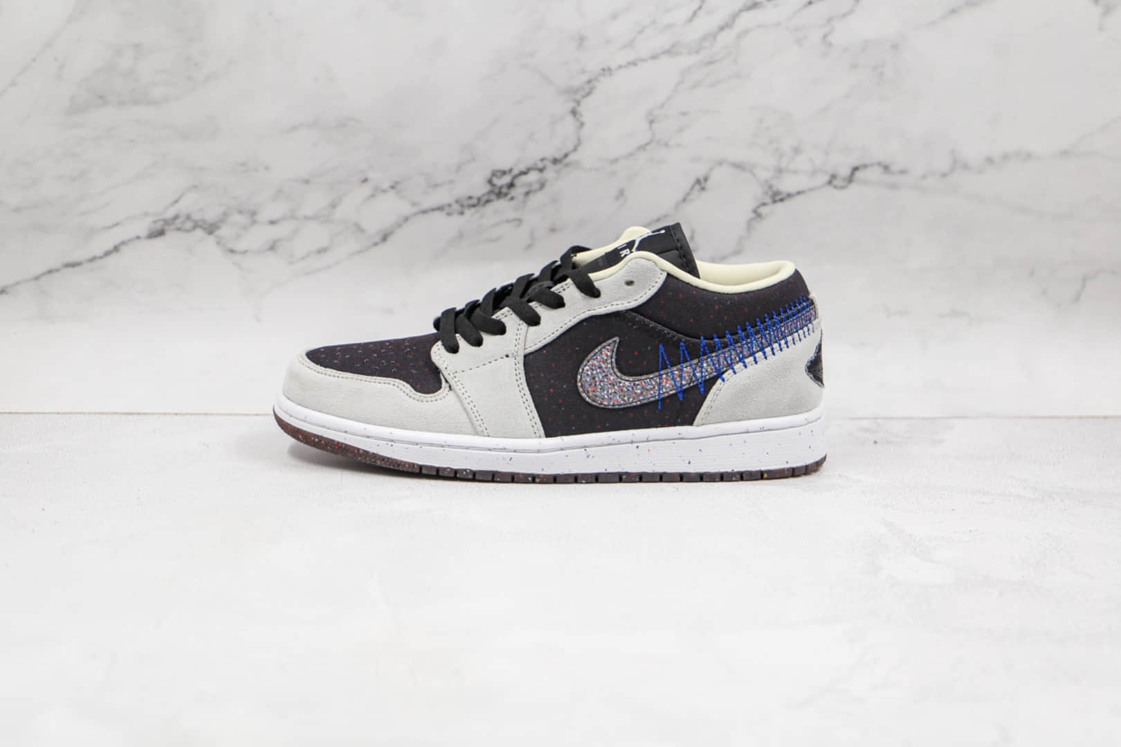 乔丹Air Jordan 1 Low Crater Releasing Soon纯原版本低帮AJ1灰色绒面可回收材料板鞋原楦头纸板打造 (ID:66825) - 图片1