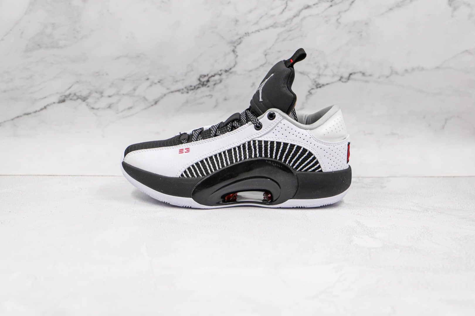乔丹AIR JORDAN XXXV LOW纯原版本黑白色AJ35代篮球鞋内置Zoom气垫支持实战 货号:CW2459-101
