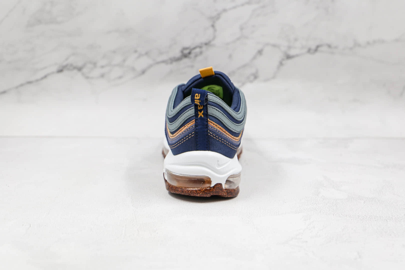 耐克Nike Air Max 97 Cork纯原版本子弹头Max97软木蓝色气垫鞋原楦头纸板打造 货号:DC3986-300