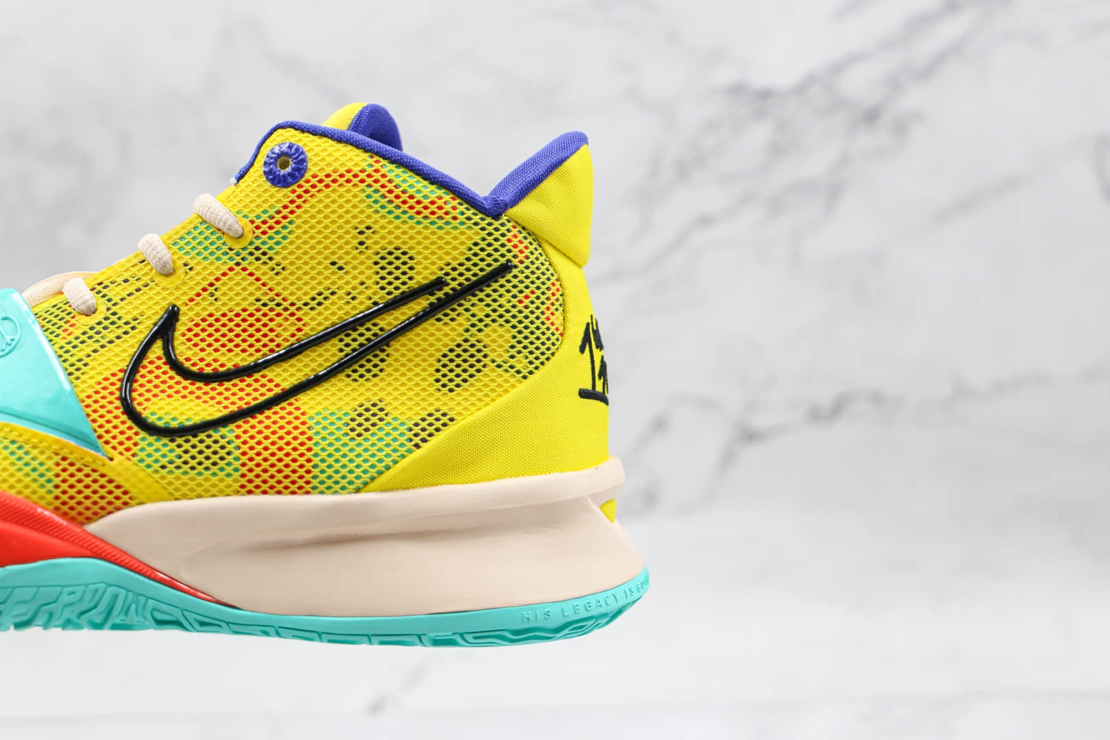 耐克Nike Kyrie 7 EP纯原版本欧文7代电动黄色篮球鞋内置气垫支持实战 货号:CT4080-700