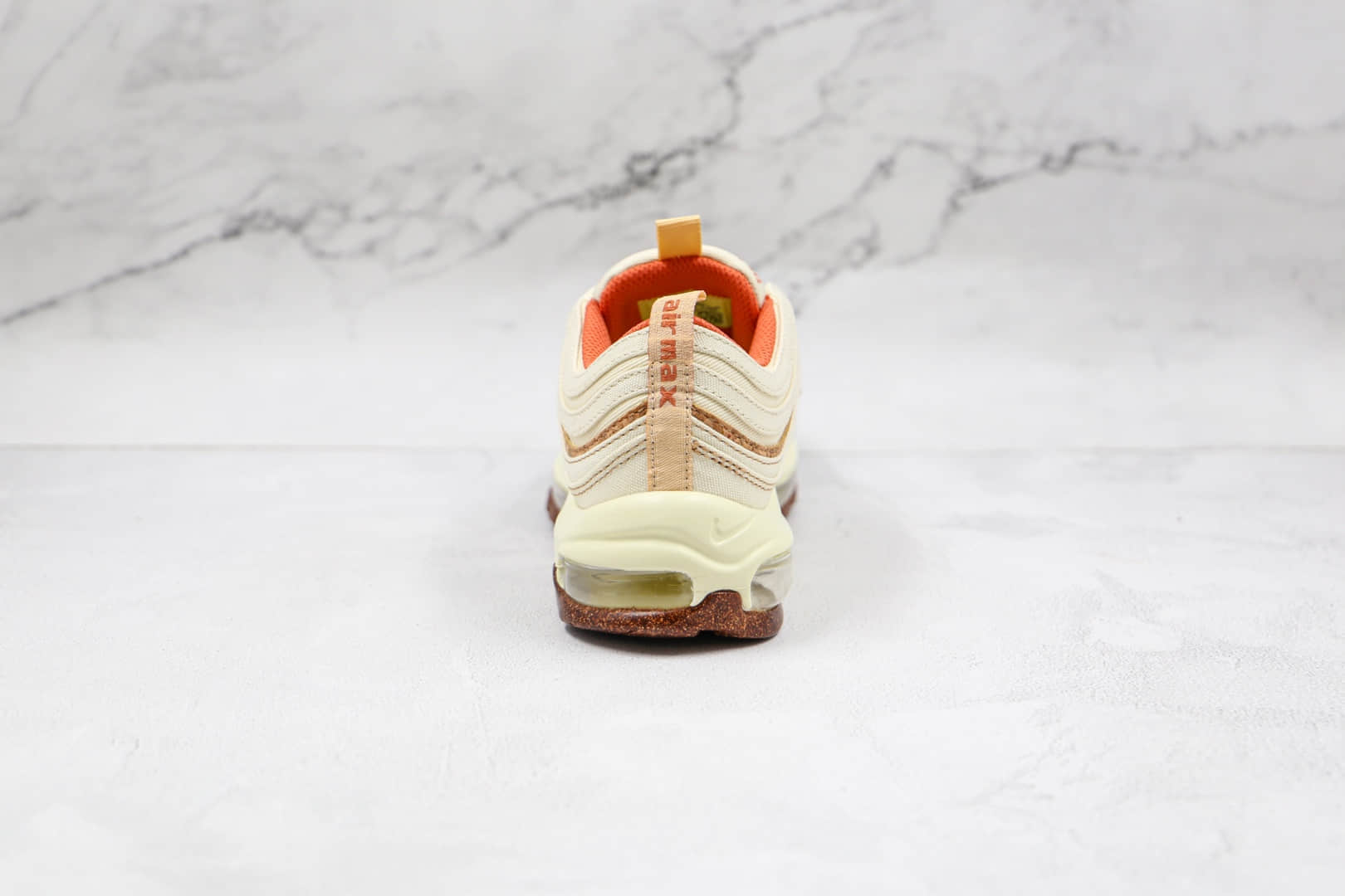 耐克Nike Air Max 97纯原版本子弹头Max97软木米黄色气垫鞋原档案数据开发 货号:DC3986-100