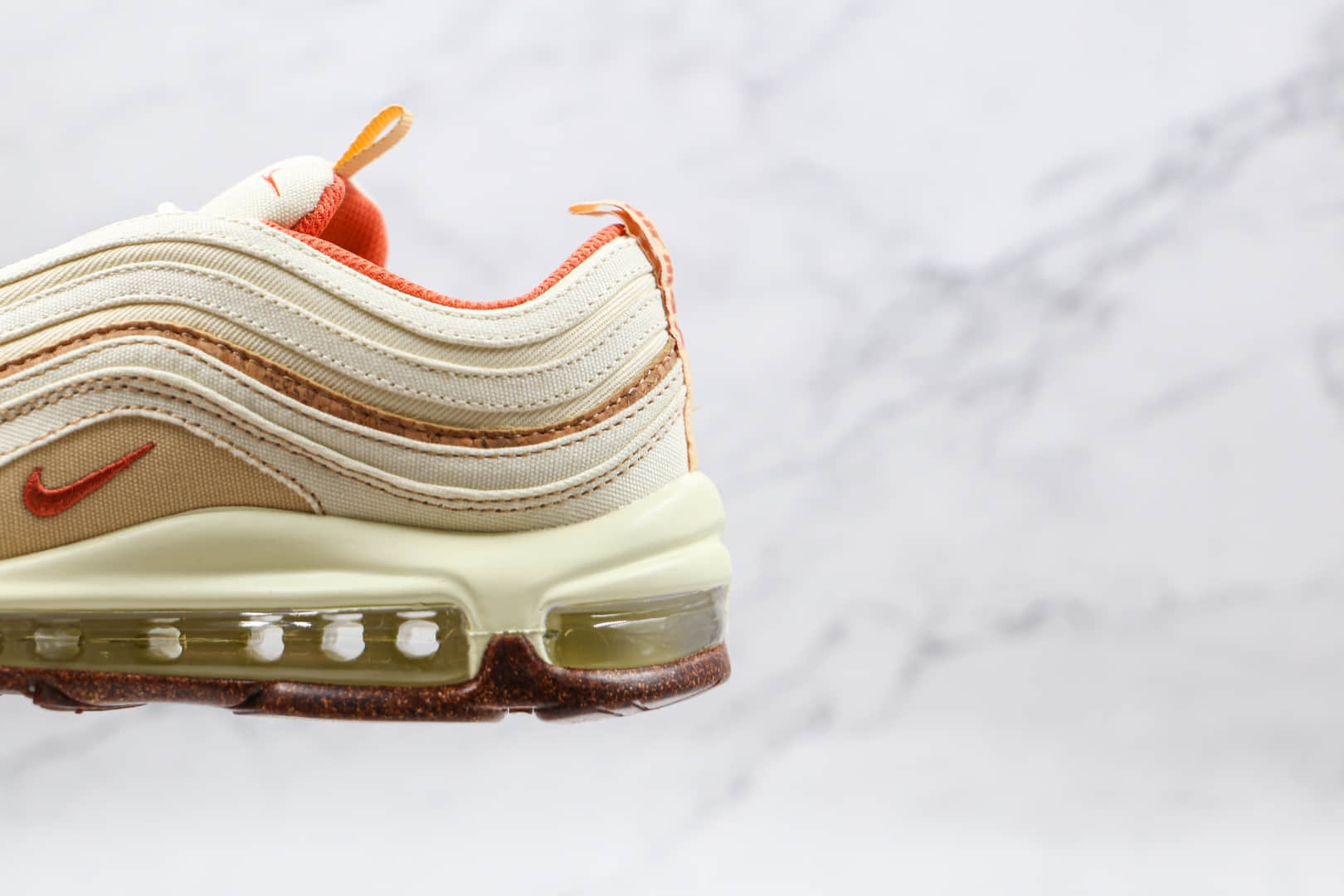 耐克Nike Air Max 97纯原版本子弹头Max97软木米黄色气垫鞋原档案数据开发 货号:DC3986-100
