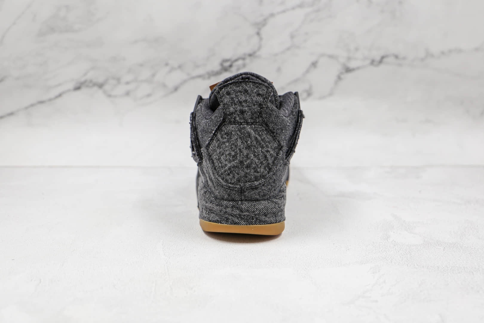 乔丹Air Jordan 4 x Levi’s李维斯联名款公司级版本AJ4牛仔黑丹宁帆布篮球鞋原盒原标 货号:AO2571-001