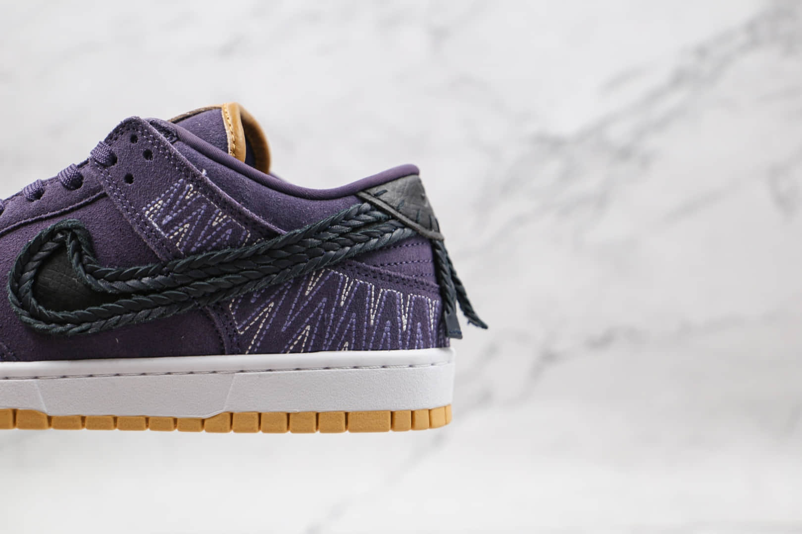 耐克NIKE DUNK SB LOW纯原版本低帮SB DUNK紫色黑色钩板鞋内置气垫 货号:DN1441-500