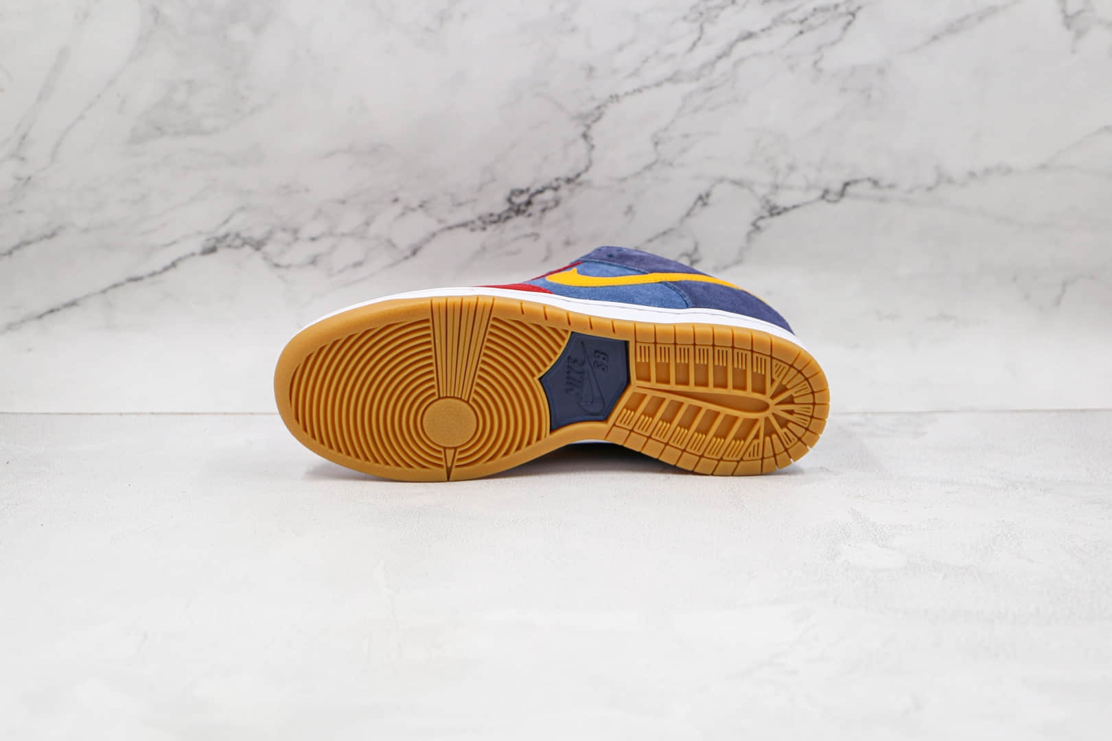耐克Nike SB Dunk Low Barcelona纯原版本低帮SB DUNK麂皮巴塞罗那红蓝鸳鸯板鞋原楦头纸板打造 货号:DJ0606-400