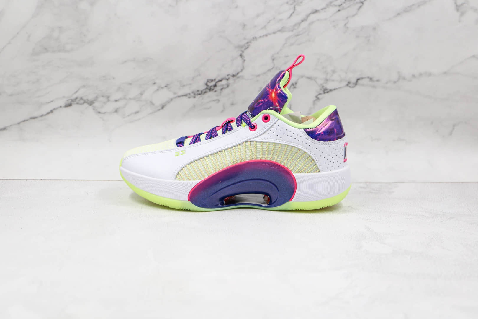 乔丹Air Jordan 35 Low Luka Doncic纯原版本白紫色AJ35东契奇镂空实战篮球鞋原档案数据开发 (ID:67088) - 图片1