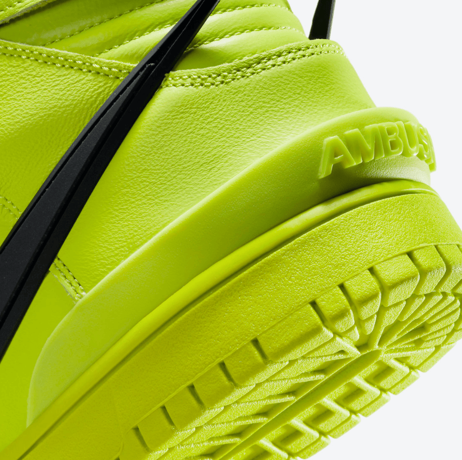 Ambush x Nike Dunk Hi“荧光绿”官图释出!月底登场! 货号:CU7544-300