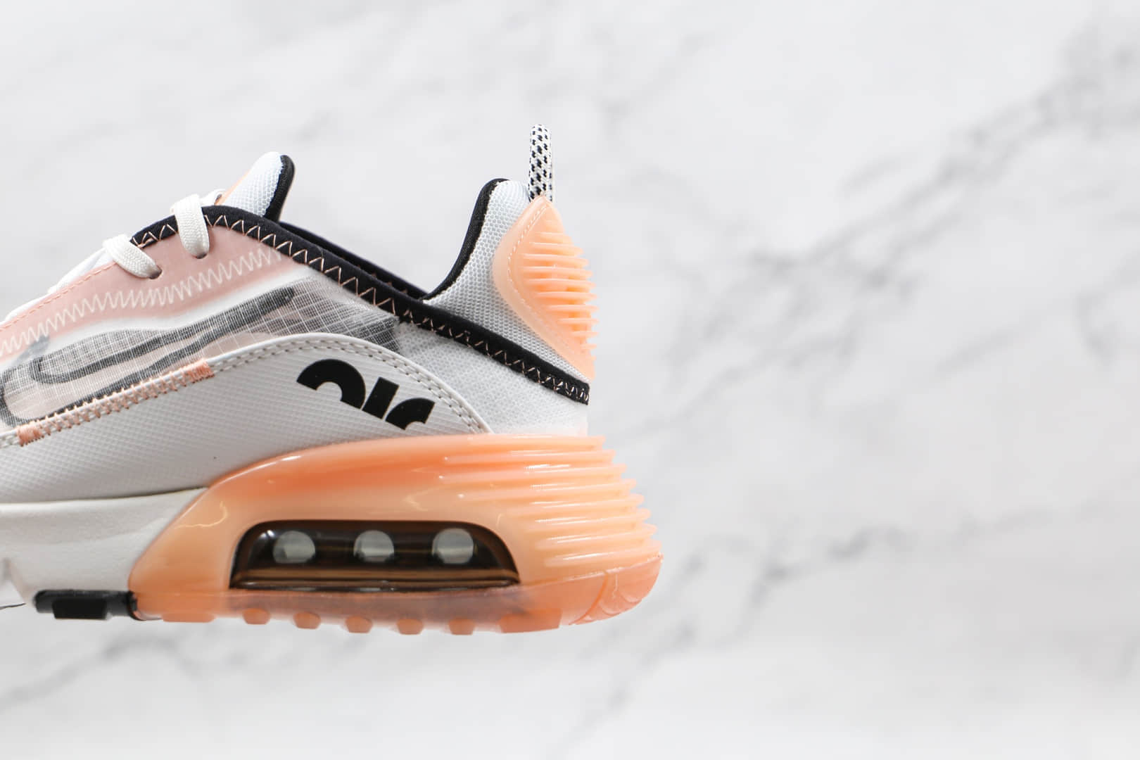 耐克Nike Air Max 2090纯原版本樱花粉网面Max2090太空大气垫鞋原档案数据开发 货号:CV8727-100