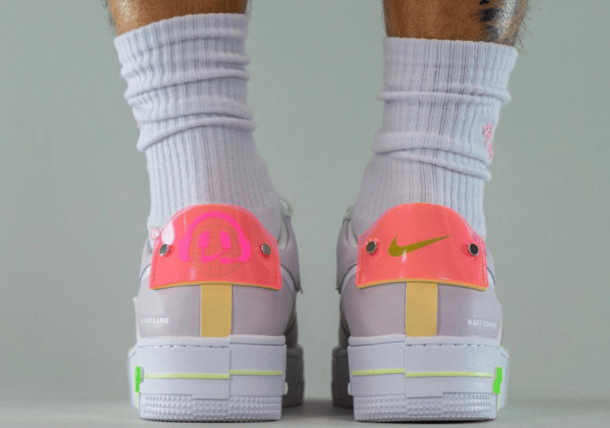 夜光细节针不戳!马卡龙LPL x Nike AF1 Pixel上脚图释出! 货号:DO2330-511