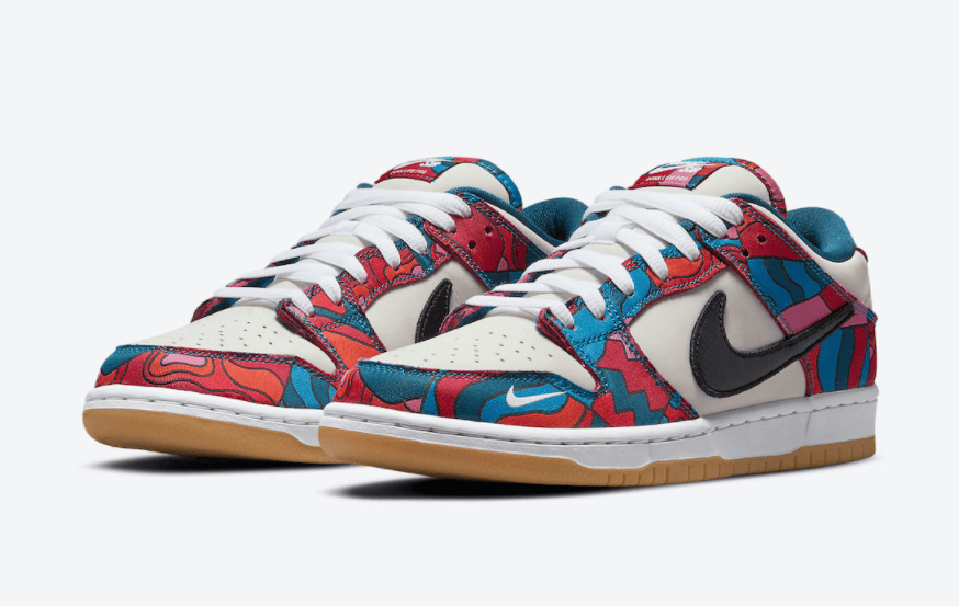 视觉抢眼！全新Parra x Nike SB Dunk Low月底发售！ (ID:67450) - 图片1