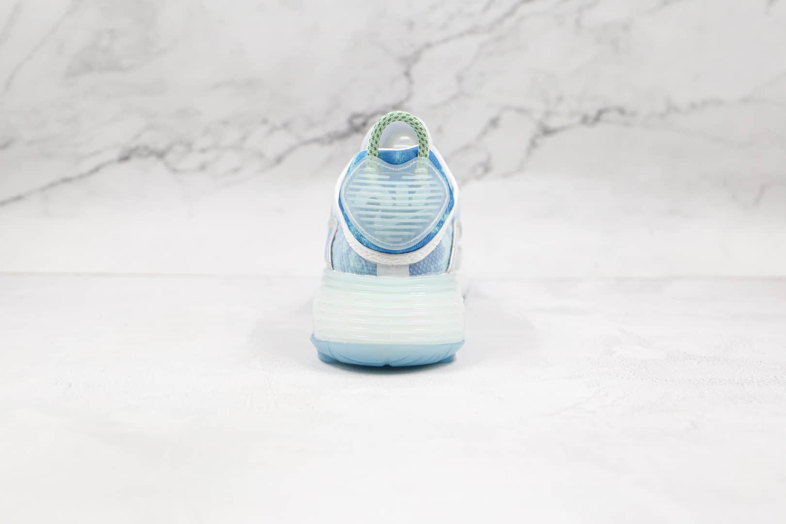 耐克Nike Air Max 2090纯原版本银蓝绿色皮面Max2090气垫鞋原档案数据开发 货号:CZ8694-101