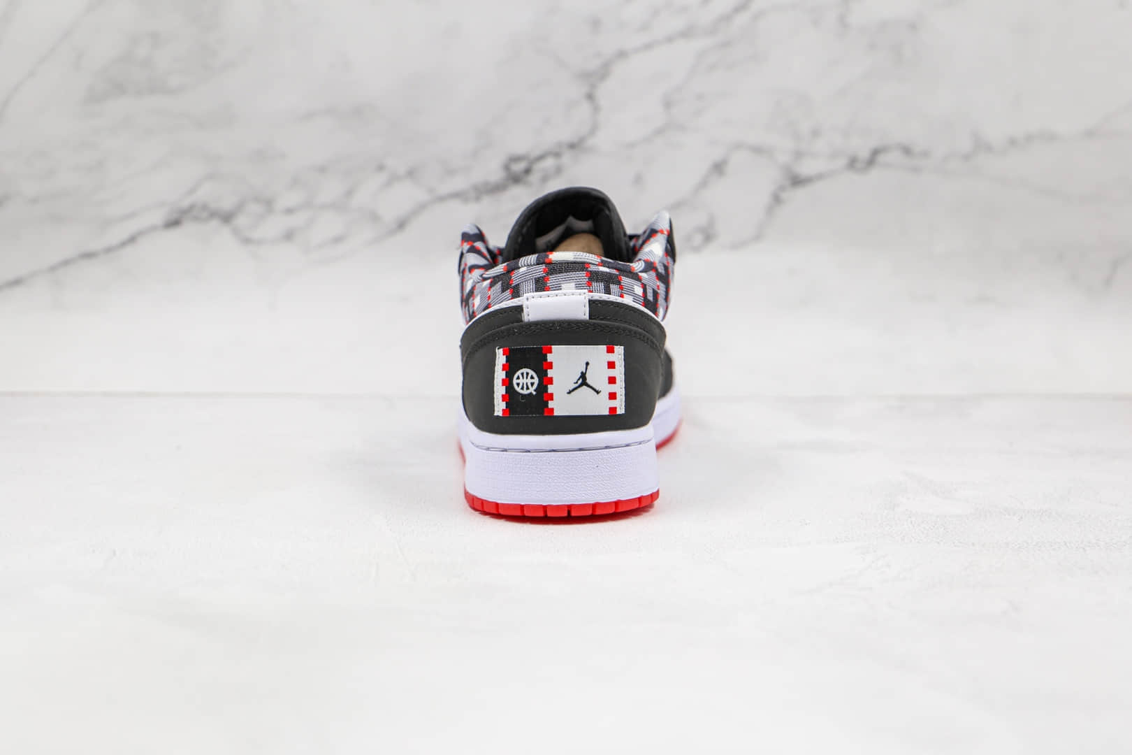 乔丹Air Jordan 1 Low Quai 54纯原版本低帮AJ1黑白格子54数字板鞋原档案数据开发 货号:DM0095-106