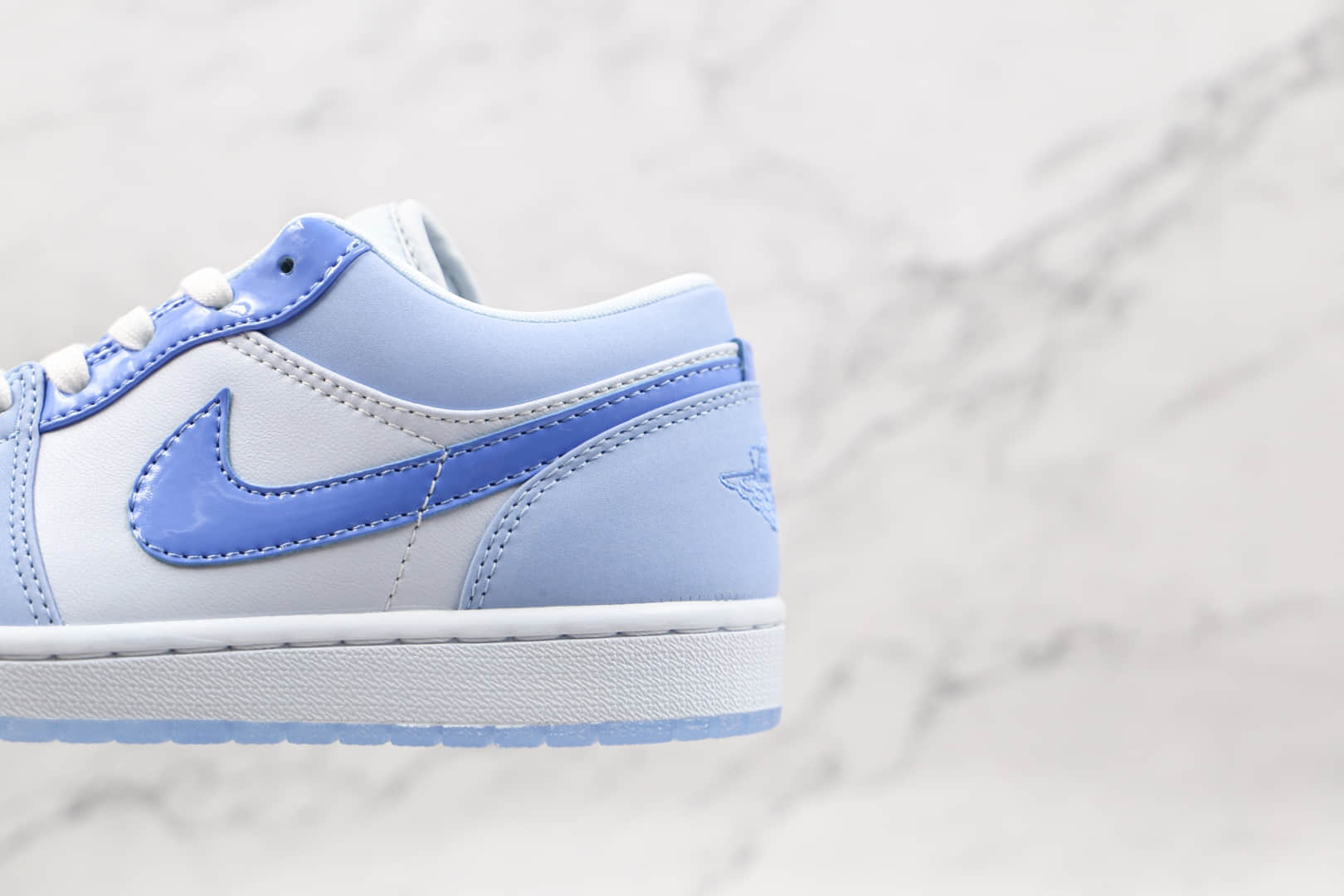 乔丹Air Jordan 1 Low Mighty Swooshers纯原版本低帮AJ1蓝色动漫板鞋原楦头纸板打造 货号:DM5442-040