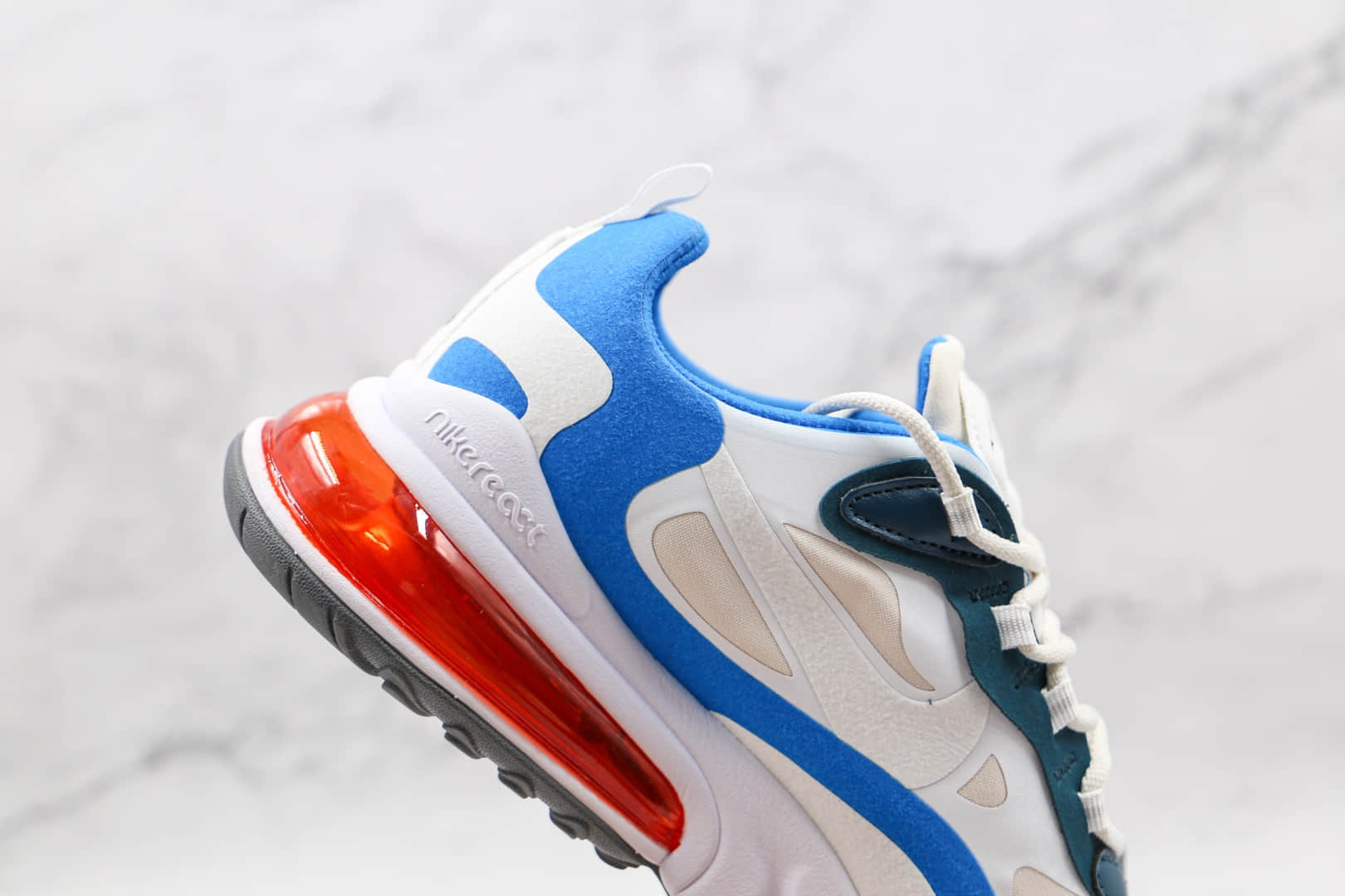 耐克Nike React Air Max 270V2纯原版本半掌气垫Max270二代白蓝色气垫鞋原档案数据开发 货号:DA2400-800