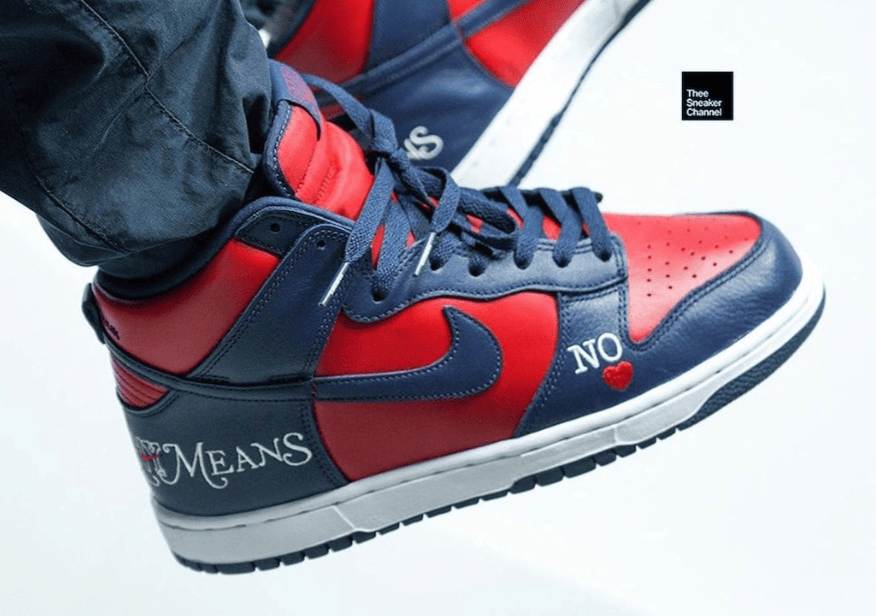 红蓝Supreme x Nike SB Dunk上脚图释出！你会入手吗？ (ID:67827) - 图片1
