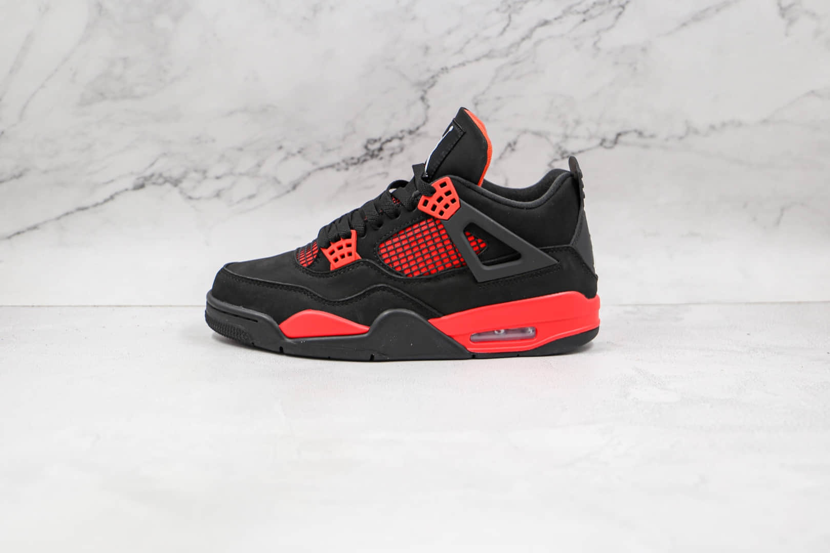乔丹Air Jordan 4 Retro Red Thunder纯原版本黑红雷电AJ4篮球鞋原鞋开模一比一打造 (ID:67890) - 图片1