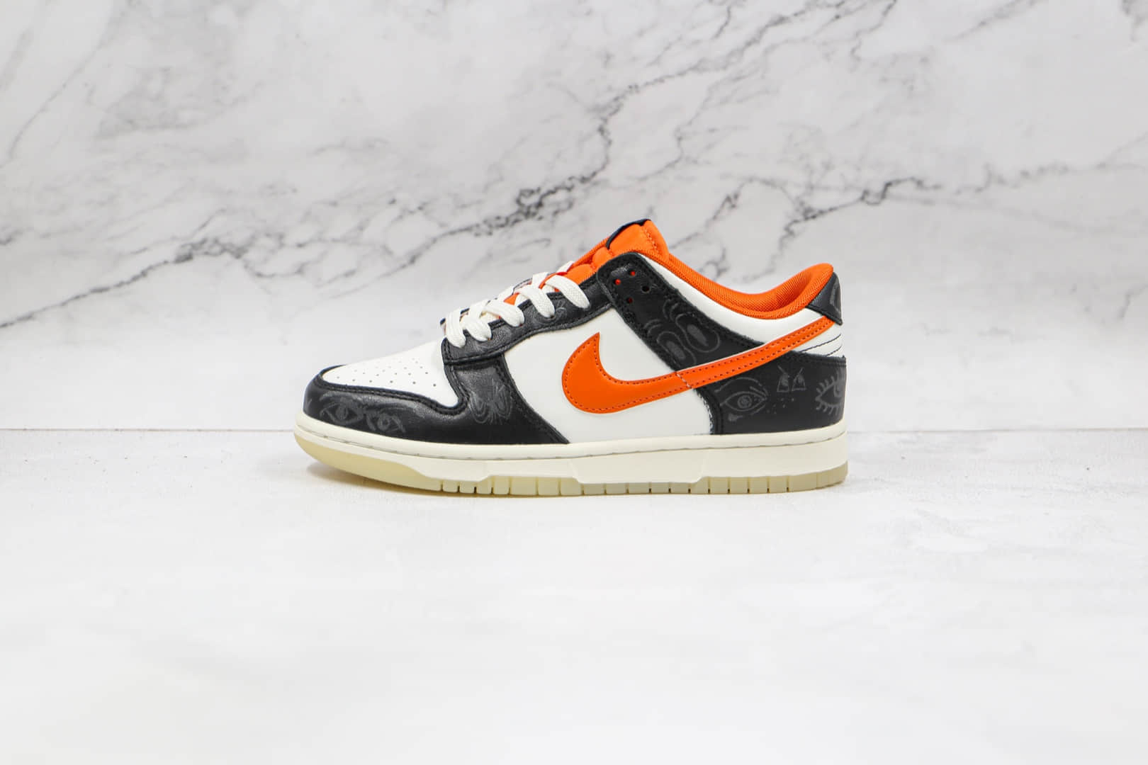 耐克NiKe Dunk SB Low纯原版本低帮SB DUNK黑白橙夜光万圣节板鞋内置气垫 货号:DD3357-100