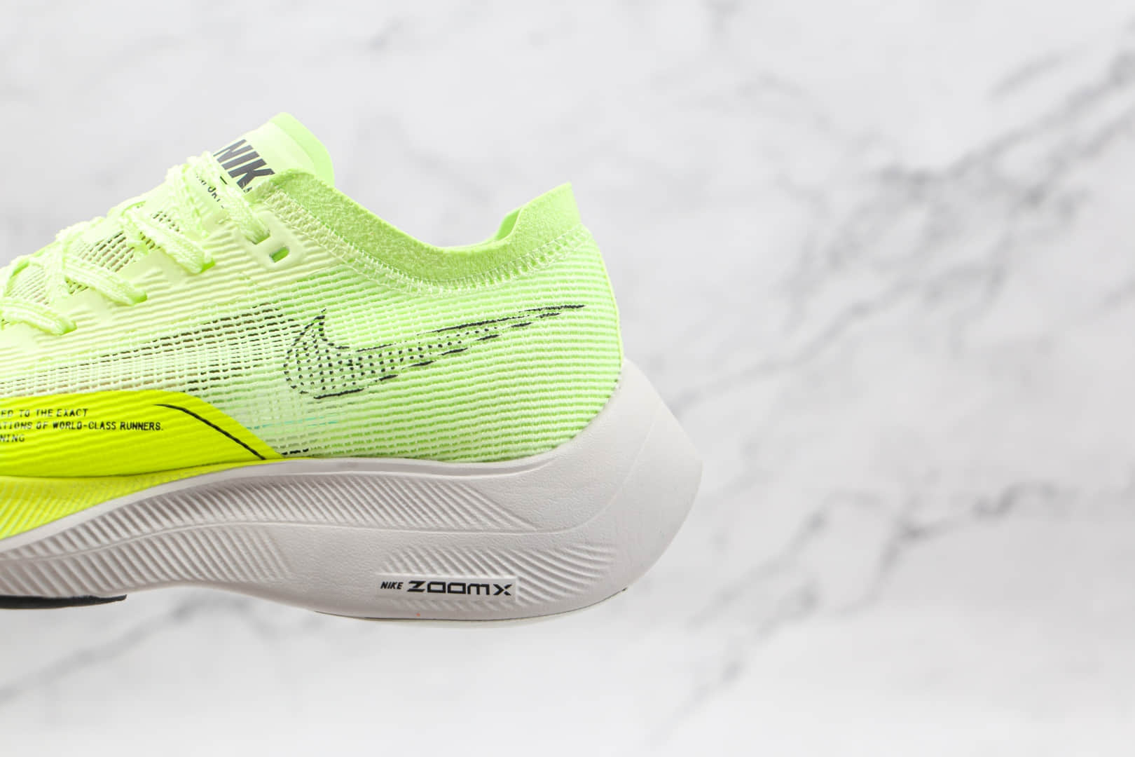 耐克Nike Air Zoom Alphafly NEXT%纯原版本马拉松黄绿色网面跑步鞋原楦头纸板打造 货号:CU4123-700