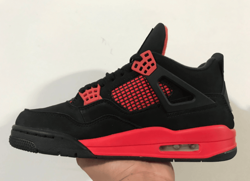 “红雷神”!全新黑红 AJ4 实物曝光! 货号:CT8527-016
