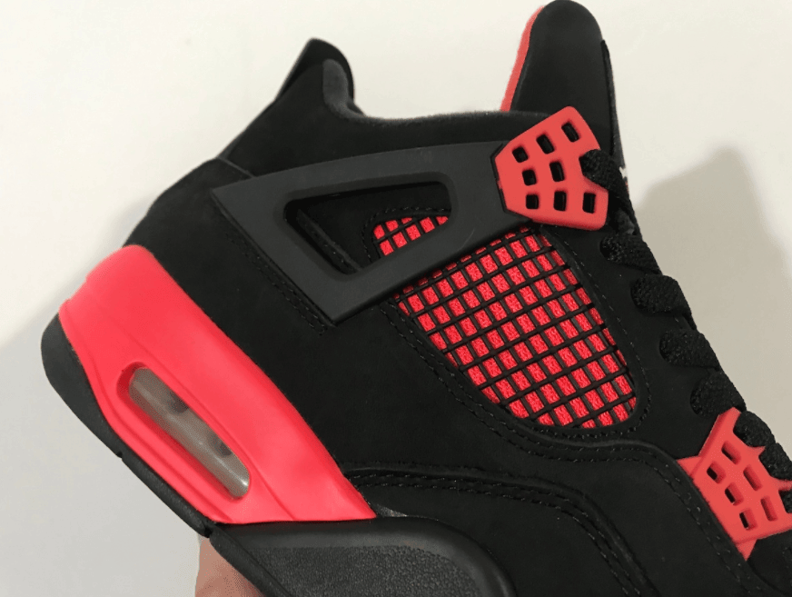 “红雷神”!全新黑红 AJ4 实物曝光! 货号:CT8527-016