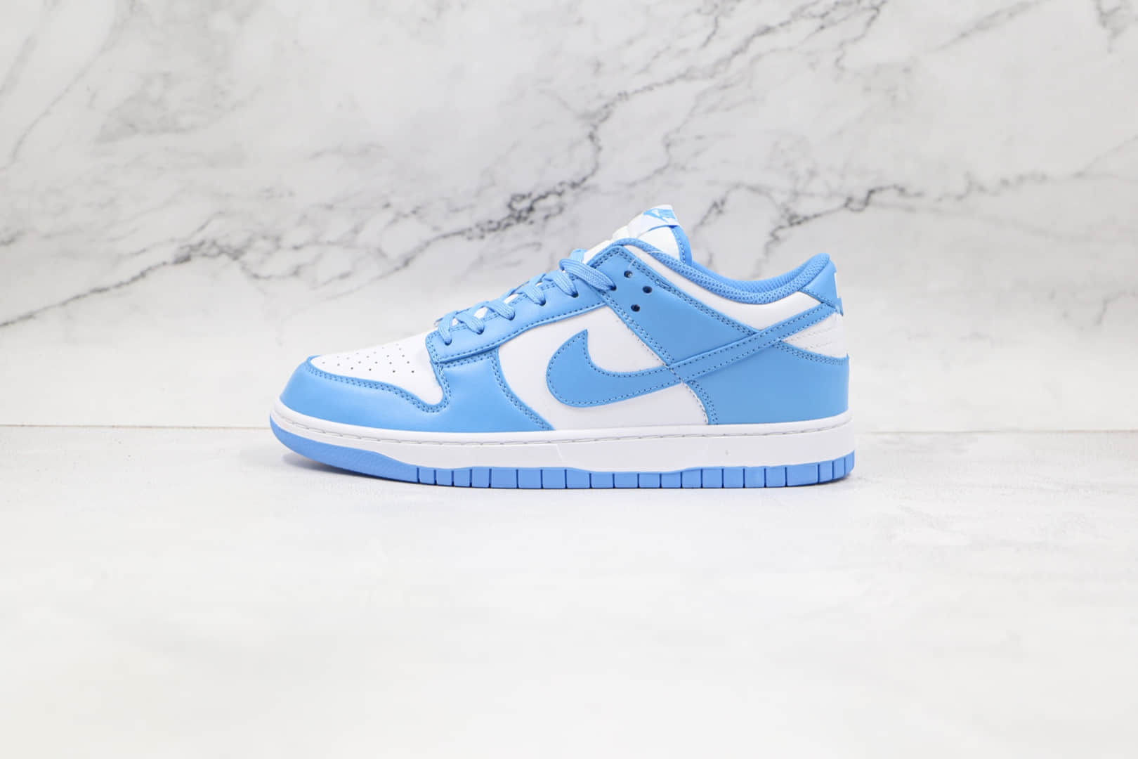 耐克Nike Dunk Low University Blue纯原版本低帮DUNK北卡蓝配色板鞋原鞋开模一比一打造 (ID:68286) - 图片1