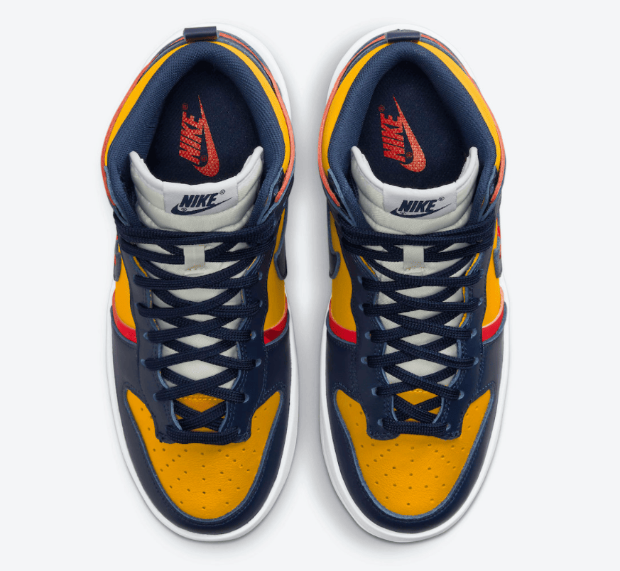 Dunk升级!加厚大底!全新Nike Dunk High Rebel密歇根配色即将登场! 货号:DH3718-701
