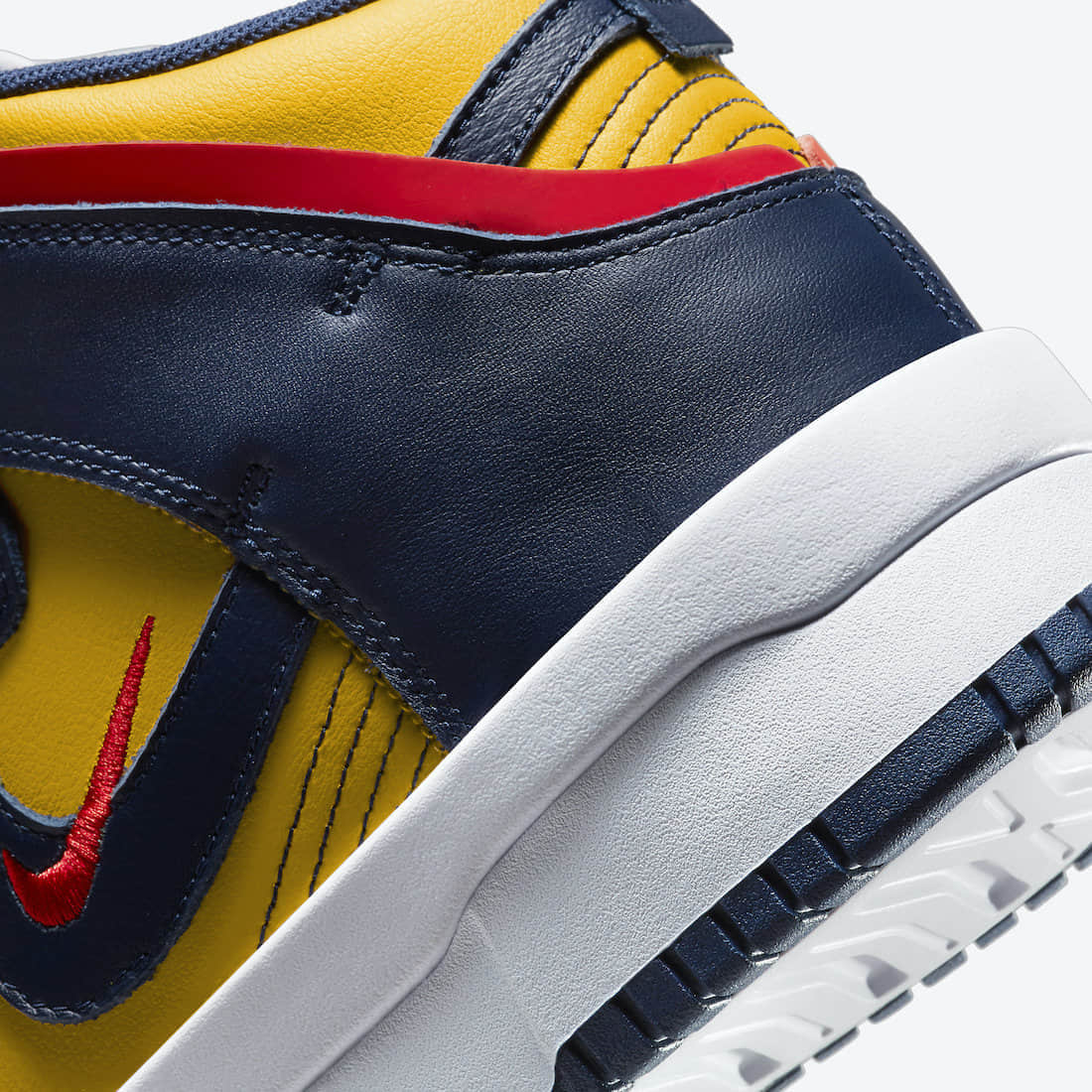 Dunk升级!加厚大底!全新Nike Dunk High Rebel密歇根配色即将登场! 货号:DH3718-701