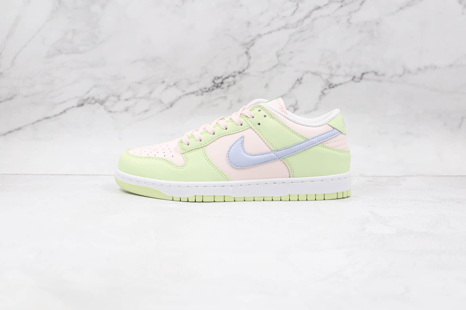 耐克Nike Dunk Low “Light Soft Pink”纯原版本低帮Dunk冰柠黄粉原装头层打造 (ID:68587) - 图片1