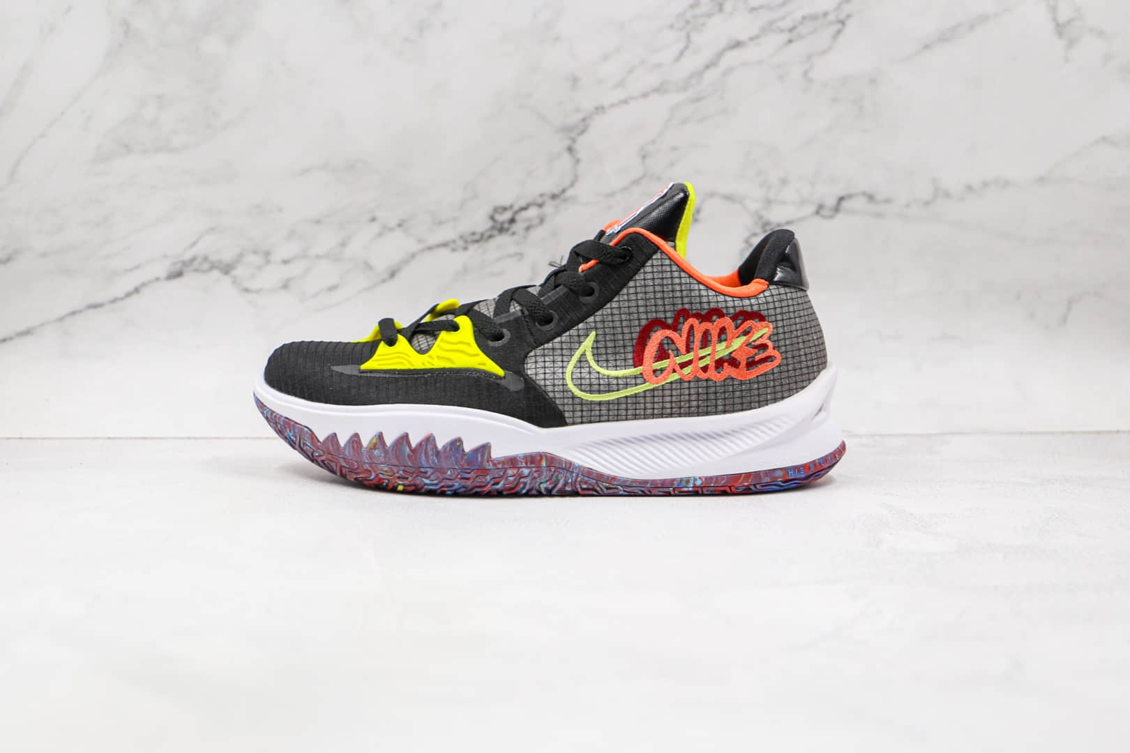 耐克Nike Kyrie 4 Low Ep公司级版本欧文4低帮男子实战篮球鞋黑绿橙色原档案数据开发 (ID:68595) - 图片1