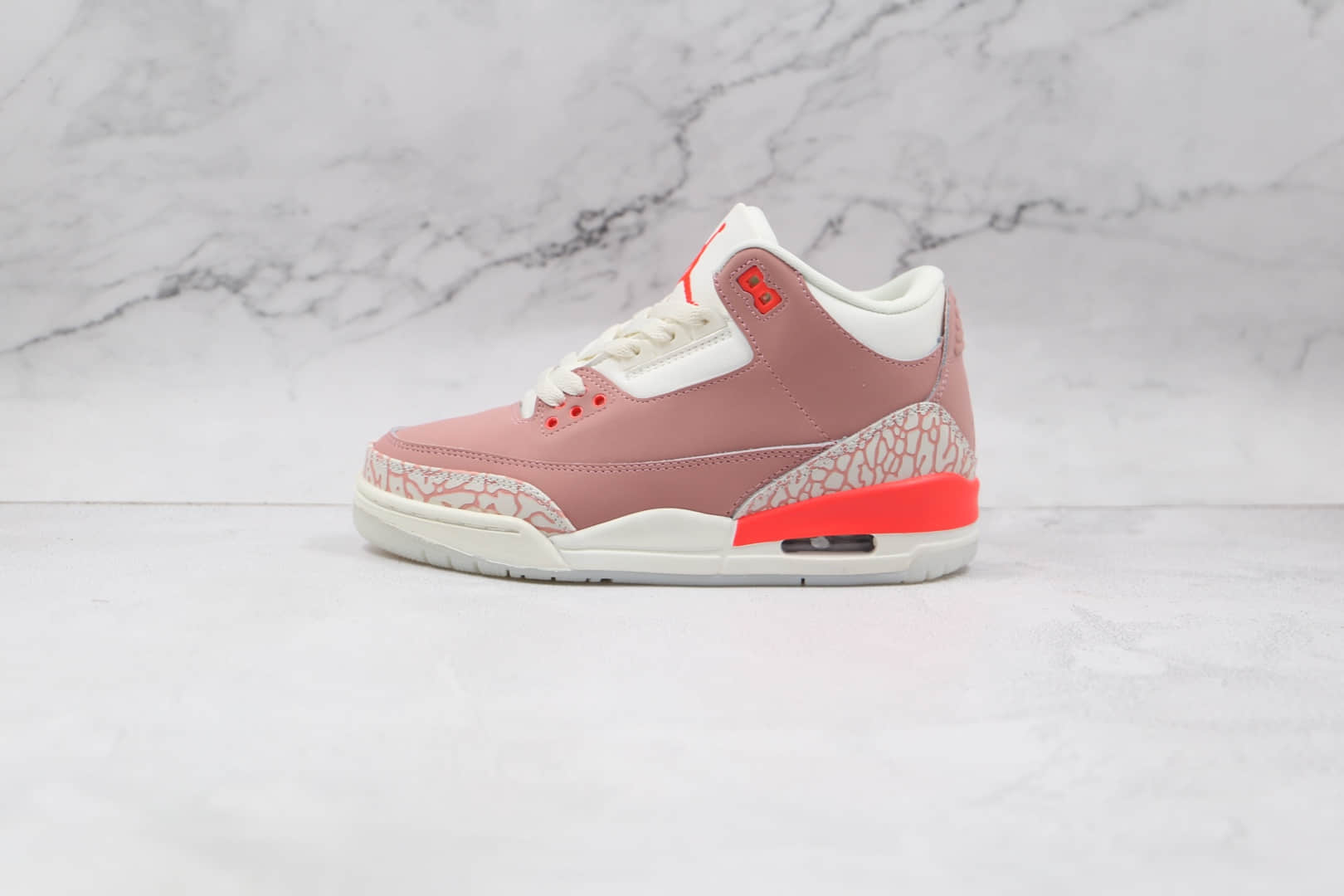 乔丹Air Jordan 3 Rust Pink公司级版本绣粉色AJ3篮球鞋原盒原标原楦头纸板打造 (ID:68887) - 图片1