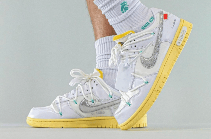 OW x Nike Dunk “The 50”编号01上脚图释出！想冲！ (ID:68977) - 图片1