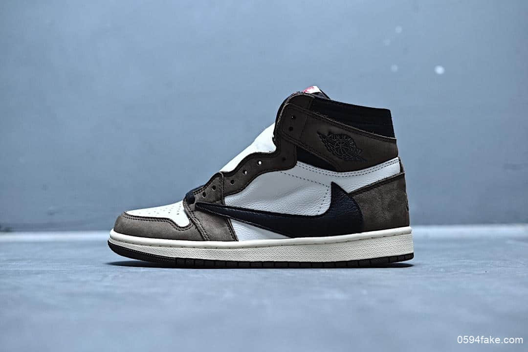 乔丹Travis Scott x Air Jordan 1 Retro High OG Cuctus Jack乔1AJ1高帮反向倒勾OG纯原版本几率过验市面最高版本 (ID:6899) - 图片1